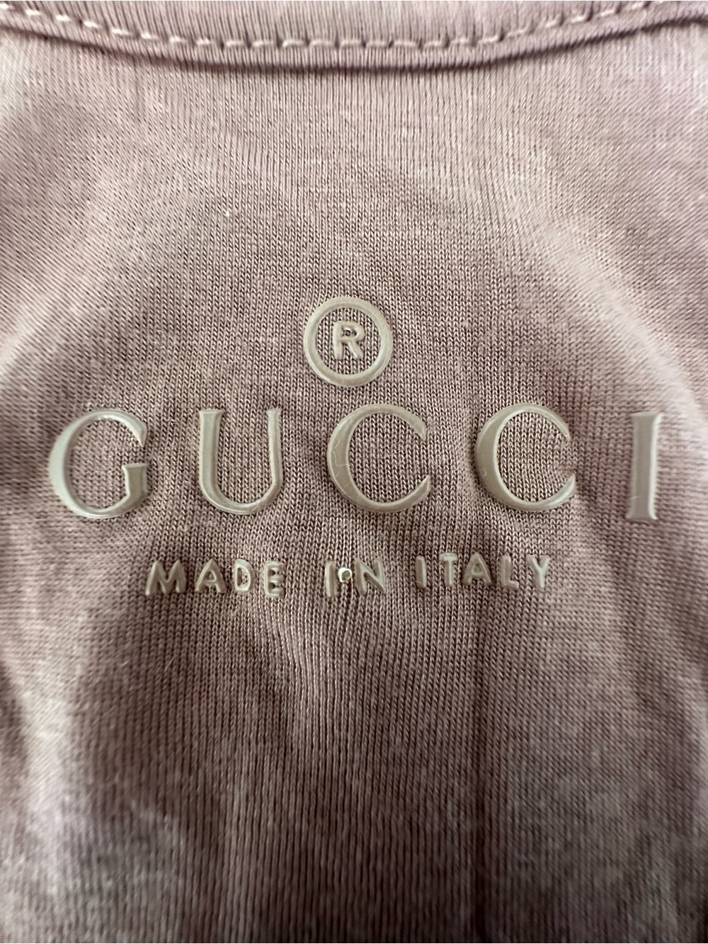 GUCCI Racerback Tank Top with Raised Logo…Size Medium